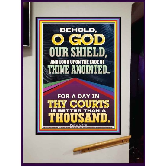 LOOK UPON THE FACE OF THINE ANOINTED O GOD  Contemporary Christian Wall Art  GWJOY12242  