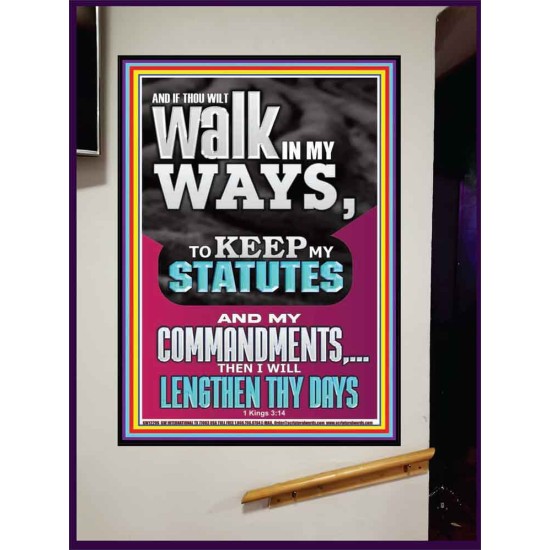 WALK IN MY WAYS AND KEEP MY COMMANDMENTS  Wall & Art Décor  GWJOY12296  