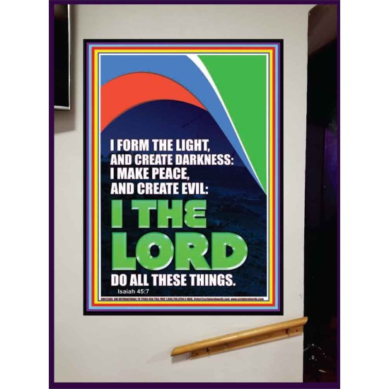 I FORM THE LIGHT AND CREATE DARKNESS  Custom Wall Art  GWJOY12309  