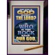 WHO IS THE ROCK SAVE OUR GOD  Art & Décor Portrait  GWJOY12348  