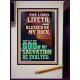 BLESSED BE MY ROCK GOD OF MY SALVATION  Bible Verse for Home Portrait  GWJOY12353  