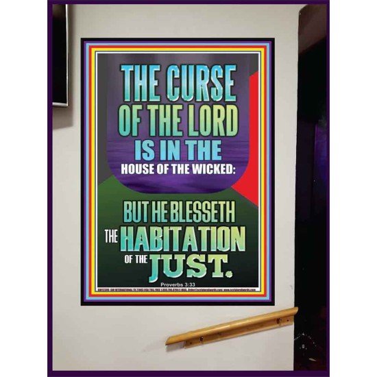 THE LORD BLESSED THE HABITATION OF THE JUST  Large Scriptural Wall Art  GWJOY12399  