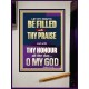 LET MY MOUTH BE FILLED WITH THY PRAISE O MY GOD  Righteous Living Christian Portrait  GWJOY12647  