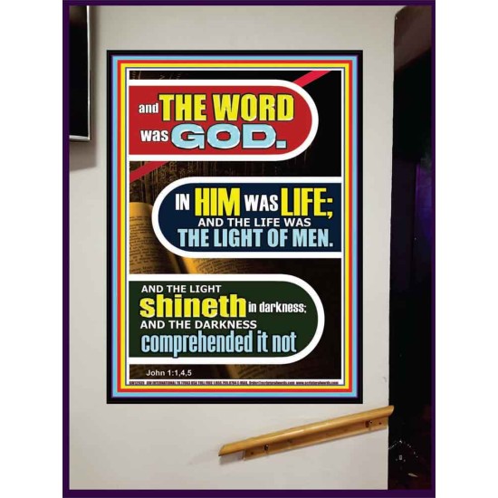 IN HIM WAS LIFE AND THE LIFE WAS THE LIGHT OF MEN  Eternal Power Portrait  GWJOY12939  