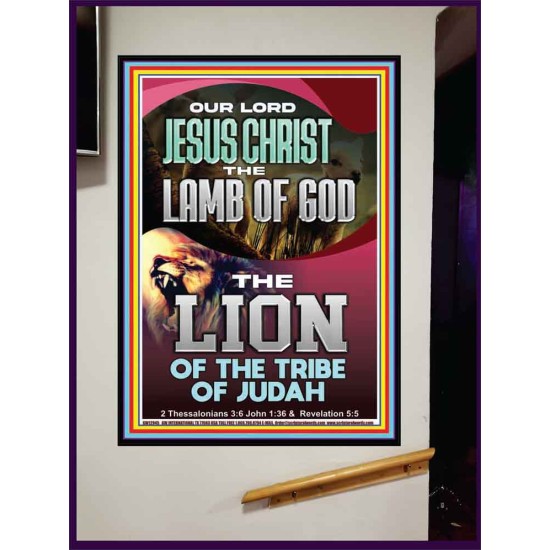 LAMB OF GOD THE LION OF THE TRIBE OF JUDA  Unique Power Bible Portrait  GWJOY12945  