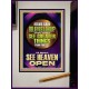 THOU SHALT SEE GREATER THINGS YE SHALL SEE HEAVEN OPEN  Ultimate Power Portrait  GWJOY12946  