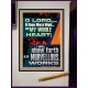WITH MY WHOLE HEART I WILL SHEW FORTH ALL THY MARVELLOUS WORKS  Bible Verses Art Prints  GWJOY12997  