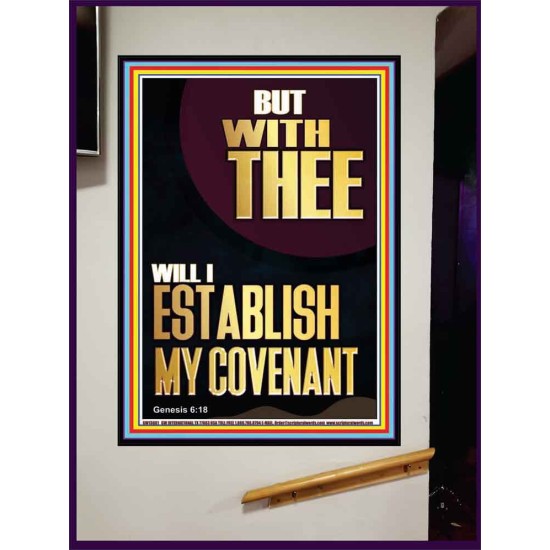 WITH THEE WILL I ESTABLISH MY COVENANT  Scriptures Wall Art  GWJOY13001  