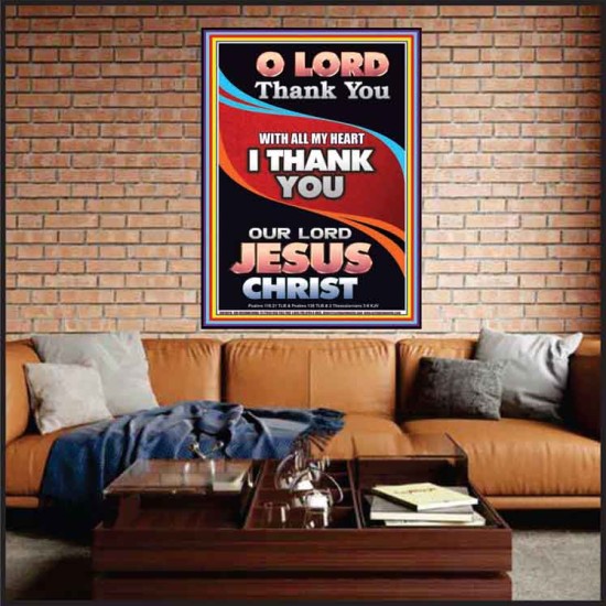 THANK YOU OUR LORD JESUS CHRIST  Sanctuary Wall Portrait  GWJOY10016  