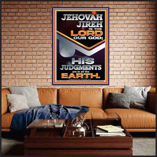 JEHOVAH JIREH IS THE LORD OUR GOD  Contemporary Christian Wall Art Portrait  GWJOY10695  