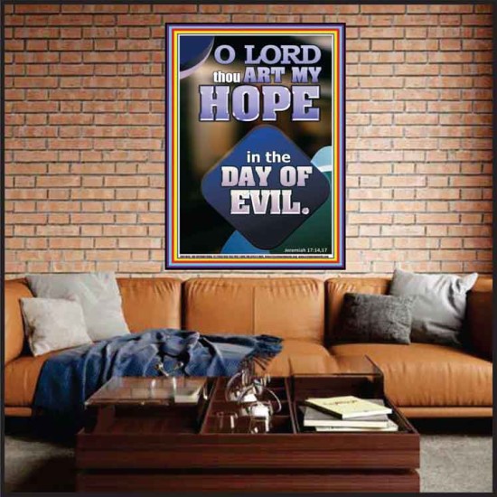 THOU ART MY HOPE IN THE DAY OF EVIL O LORD  Scriptural Décor  GWJOY11803  