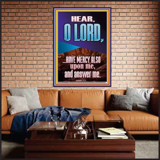 BECAUSE OF YOUR GREAT MERCIES PLEASE ANSWER US O LORD  Art & Wall Décor  GWJOY11813  