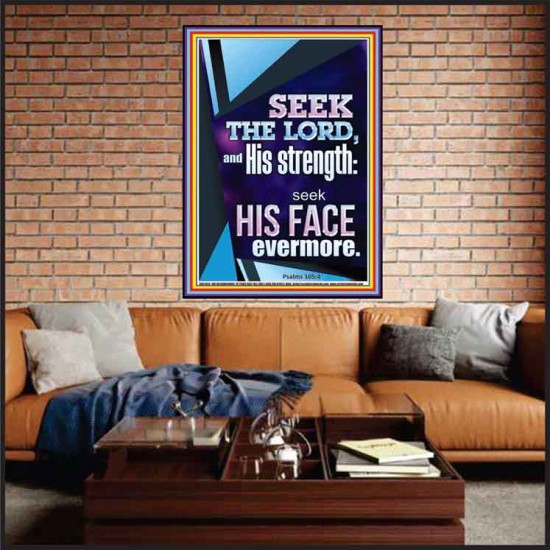 SEEK THE LORD AND HIS STRENGTH AND SEEK HIS FACE EVERMORE  Wall Décor  GWJOY11815  