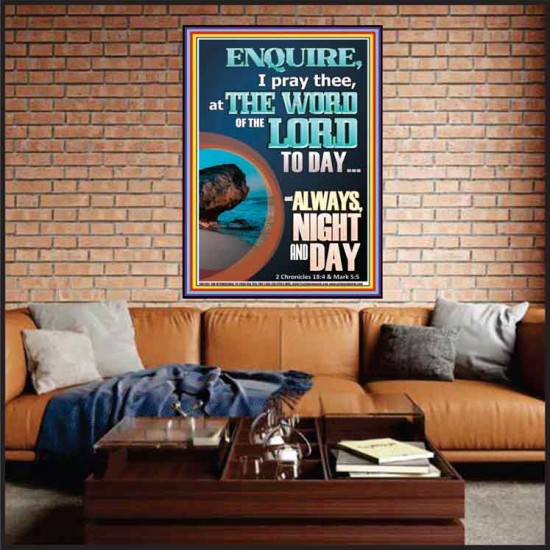 STUDY THE WORD OF THE LORD DAY AND NIGHT  Large Wall Accents & Wall Portrait  GWJOY11817  