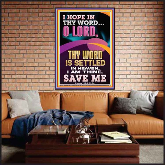 I AM THINE SAVE ME O LORD  Christian Quote Portrait  GWJOY11822  