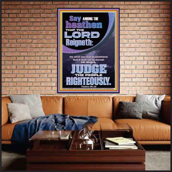 THE LORD IS A RIGHTEOUS JUDGE  Inspirational Bible Verses Portrait  GWJOY11865  