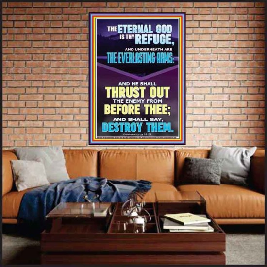 THE EVERLASTING ARMS OF JEHOVAH  Printable Bible Verse to Portrait  GWJOY11875  