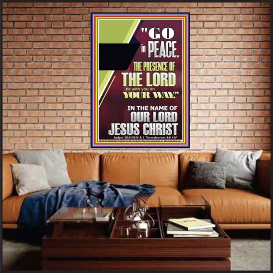 GO IN PEACE THE PRESENCE OF THE LORD BE WITH YOU  Ultimate Power Portrait  GWJOY11965  