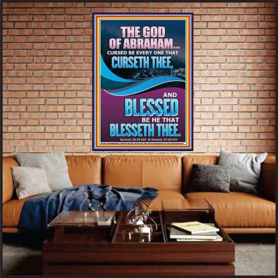 CURSED BE EVERY ONE THAT CURSETH THEE BLESSED IS EVERY ONE THAT BLESSED THEE  Scriptures Wall Art  GWJOY11972  