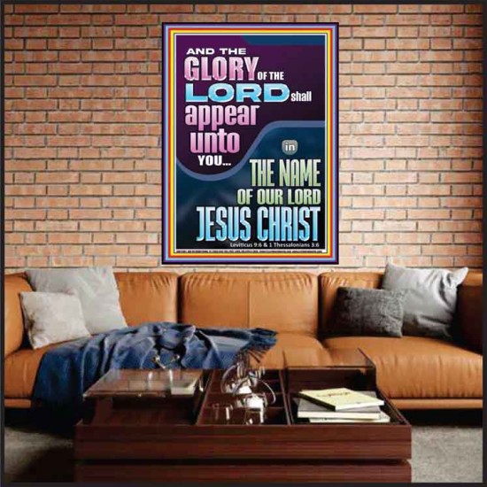 THE GLORY OF THE LORD SHALL APPEAR UNTO YOU  Contemporary Christian Wall Art  GWJOY12001  