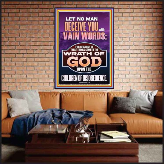 LET NO MAN DECEIVE YOU WITH VAIN WORDS  Church Picture  GWJOY12226  