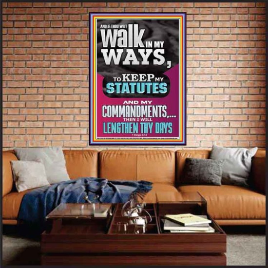 WALK IN MY WAYS AND KEEP MY COMMANDMENTS  Wall & Art Décor  GWJOY12296  