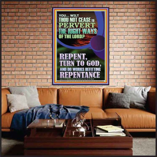 REPENT AND DO WORKS BEFITTING REPENTANCE  Custom Portrait   GWJOY12355  