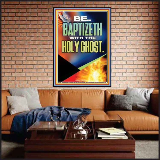 BE BAPTIZETH WITH THE HOLY GHOST  Unique Scriptural Portrait  GWJOY12944  