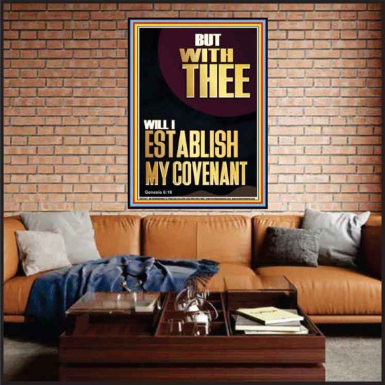 WITH THEE WILL I ESTABLISH MY COVENANT  Scriptures Wall Art  GWJOY13001  