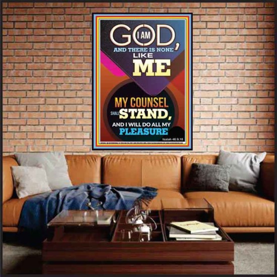 MY COUNSEL SHALL STAND  Ultimate Inspirational Wall Art Portrait  GWJOY9386  