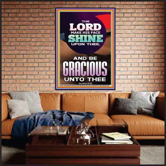 THE LORD BE GRACIOUS UNTO THEE  Unique Scriptural Portrait  GWJOY9991  