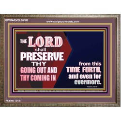 THY GOING OUT AND COMING IN IS PRESERVED  Wall Décor  GWMARVEL10088  "36X31"