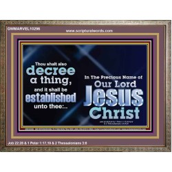 THE LIGHT SHALL SHINE UPON THY WAYS  Christian Quote Wooden Frame  GWMARVEL10296  "36X31"