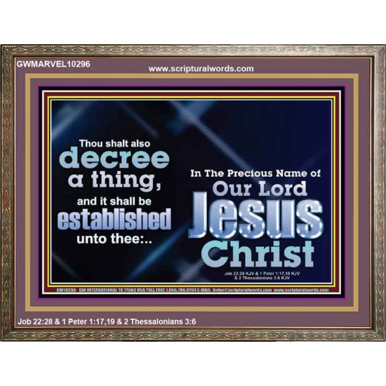 THE LIGHT SHALL SHINE UPON THY WAYS  Christian Quote Wooden Frame  GWMARVEL10296  