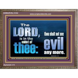 THOU SHALL NOT SEE EVIL ANY MORE  Unique Scriptural ArtWork  GWMARVEL10302  "36X31"