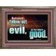 FOLLOW NOT WHICH IS EVIL  Custom Christian Artwork Wooden Frame  GWMARVEL10309  