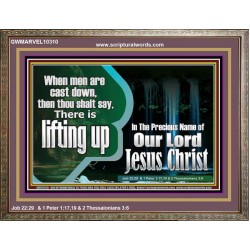 YOU ARE LIFTED UP IN CHRIST JESUS  Custom Christian Artwork Wooden Frame  GWMARVEL10310  "36X31"