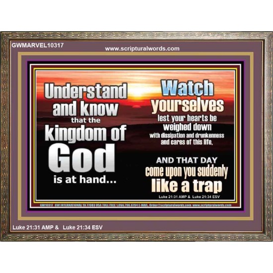 BEWARE OF THE CARE OF THIS LIFE  Unique Bible Verse Wooden Frame  GWMARVEL10317  