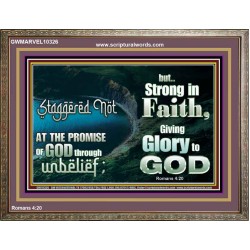 STAGGERED NOT AT THE PROMISE  Art & Décor Wooden Frame  GWMARVEL10326  "36X31"
