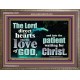 DIRECT YOUR HEARTS INTO THE LOVE OF GOD  Art & Décor Wooden Frame  GWMARVEL10327  