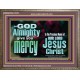 GOD ALMIGHTY GIVES YOU MERCY  Bible Verse for Home Wooden Frame  GWMARVEL10332  