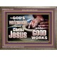 BE GOD'S WORKMANSHIP UNTO GOOD WORKS  Bible Verse Wall Art  GWMARVEL10342  