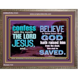 IN CHRIST JESUS IS ULTIMATE DELIVERANCE  Bible Verse for Home Wooden Frame  GWMARVEL10343  "36X31"