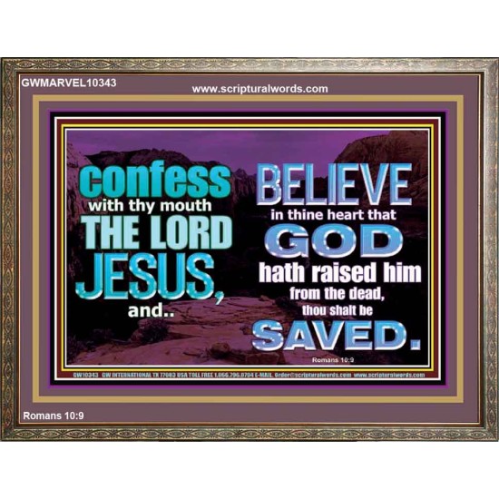 IN CHRIST JESUS IS ULTIMATE DELIVERANCE  Bible Verse for Home Wooden Frame  GWMARVEL10343  