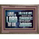 WALK IN ALL THE WAYS OF THE LORD  Righteous Living Christian Wooden Frame  GWMARVEL10375  