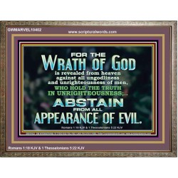 UNGODLINESS AND UNRIGHTEOUSNESS OUTLAW IN ETERNITY  Righteous Living Christian Wooden Frame  GWMARVEL10402  "36X31"