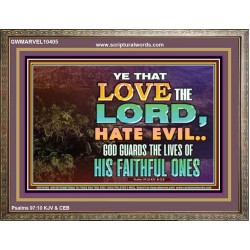 GOD GUARDS THE LIVES OF HIS FAITHFUL ONES  Children Room Wall Wooden Frame  GWMARVEL10405  "36X31"