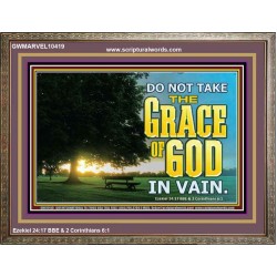 DO NOT TAKE THE GRACE OF GOD IN VAIN  Ultimate Power Wooden Frame  GWMARVEL10419  "36X31"