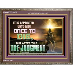 AFTER DEATH IS JUDGEMENT  Bible Verses Art Prints  GWMARVEL10431  