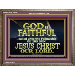 CALLED UNTO FELLOWSHIP WITH CHRIST JESUS  Scriptural Wall Art  GWMARVEL10436  "36X31"